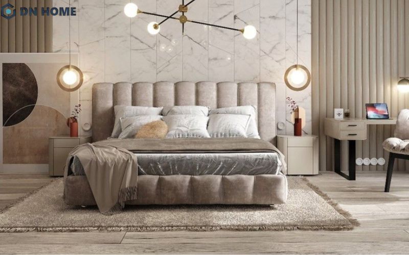 Với người mệnh Kim, phòng ngủ nên sử dụng gam màu trắng và chất liệu kim loại