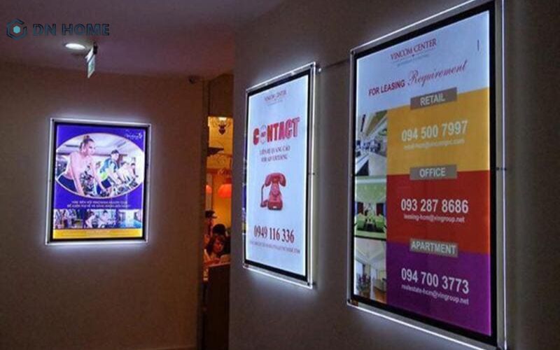 Biển hiệu quảng cáo đèn led với thiết kế siêu mỏng