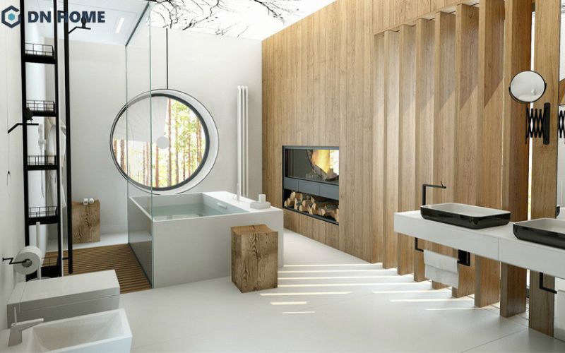 Nhà vệ sinh lớn thường được thiết kế cho biệt thự, villa với diện tích thường trên 10m2