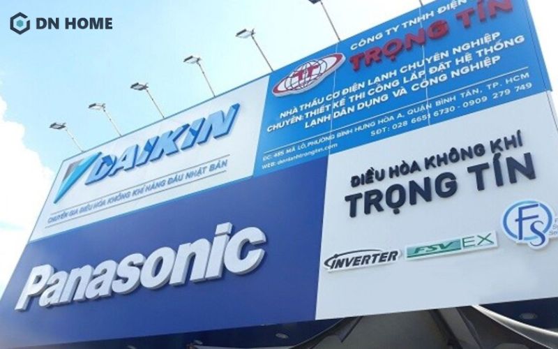 Mẫu bảng hiệu cửa hàng điện lạnh bằng bạt hiflex rẻ, đẹp