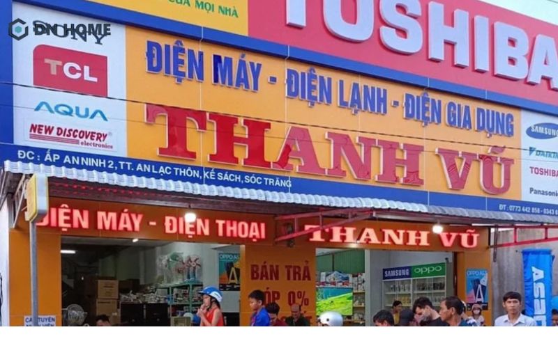 Bảng hiệu được làm từ chất liệu alu chữ nổi mica đẹp nổi bật