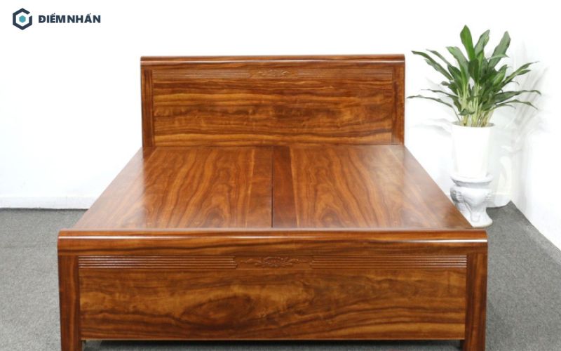 Giường ngủ từ gỗ cây Đinh Hương mang lại cảm giác vững chãi, chắc chắn