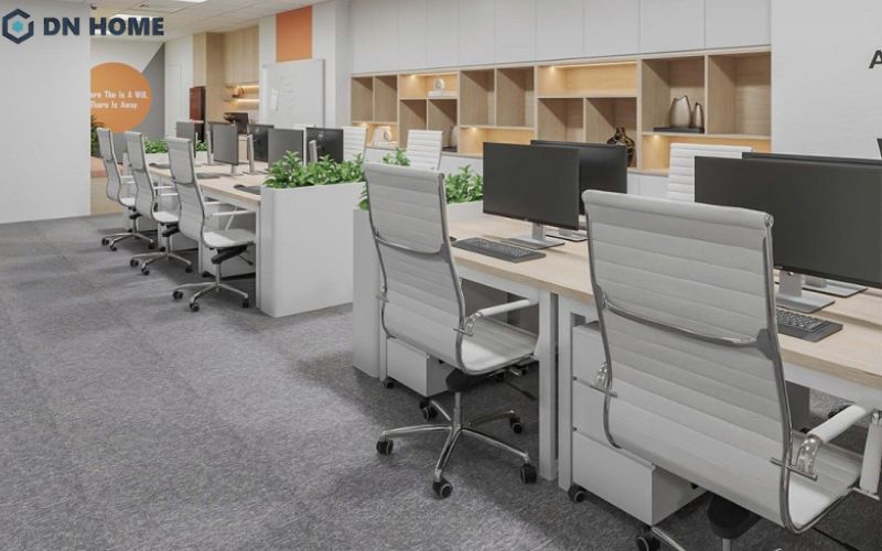 Thiết kế văn phòng 3D giúp doanh nghiệp hình dung không gian rõ hơn trước khi tiến hành triển khai dự án