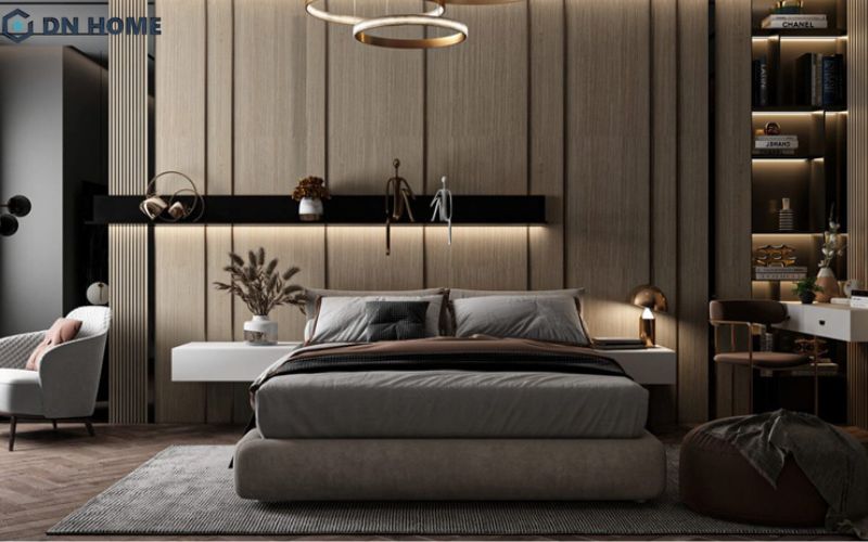 Diện tích 20m2 cũng cho phép gia chủ linh hoạt bố trí, trang trí phòng ngủ cá nhân hóa theo sở thích