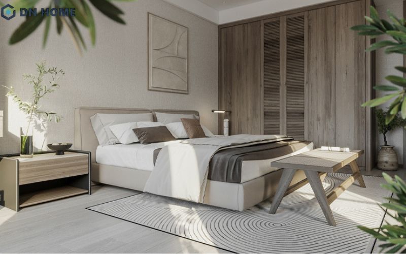 Đối với nhà phố quy mô trung bình thì không gian phòng ngủ khoảng 15 - 25m2 là diện tích hợp lý