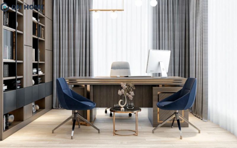 Ánh sáng tự nhiên giúp phòng giám đốc trở nên thoáng và dễ chịu