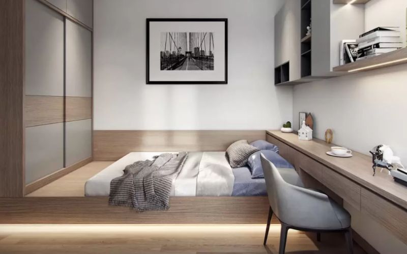 Nội thất đồng bộ giúp không gian nghỉ ngơi thêm gắn kết và thoải mái