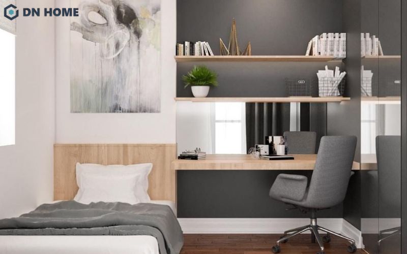 Giường ngủ kết hợp bàn làm việc giúp tối ưu không gian sinh hoạt cá nhân