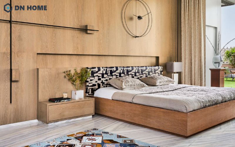 Không gian phòng ngủ 30m2 cho phép bố trí nội thất cao cấp và khu vực thư giãn riêng