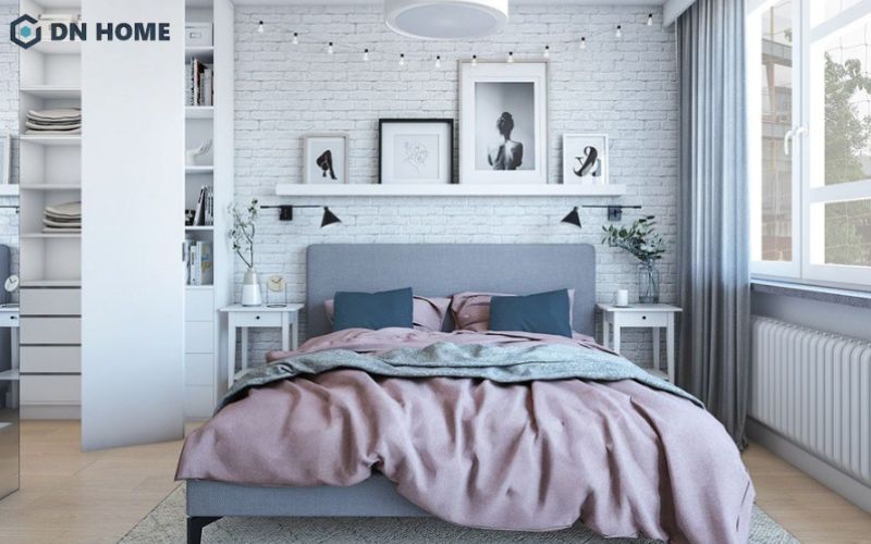 Phong cách Bắc Âu mang lại không gian phòng ngủ nhẹ nhàng và thanh lịch