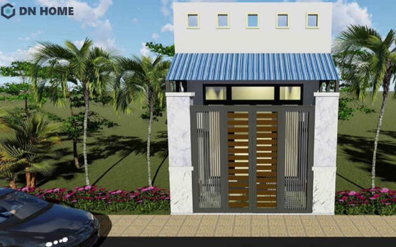 Ngôi nhà cấp 4 mái tôn hiện đại vẫn đảm bảo thẩm mỹ và công năng sử dụng