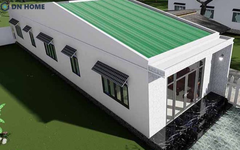 Thiết kế nhà cấp 4 mái tôn đơn giản phù hợp với nhiều gia đình hiện nay