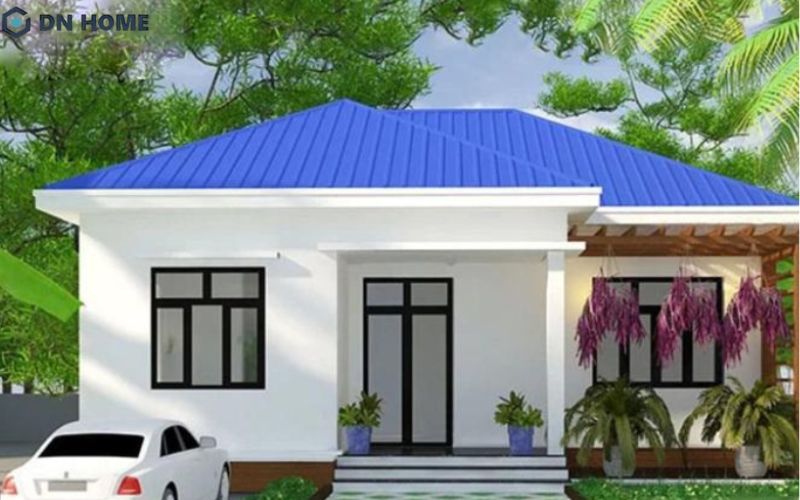 Mẫu nhà cấp 4 mái tôn giúp tiết kiệm chi phí xây dựng hiệu quả