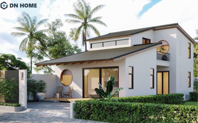 Ngôi nhà cấp 4 sân vườn tạo nên không gian sống gần gũi với thiên nhiên