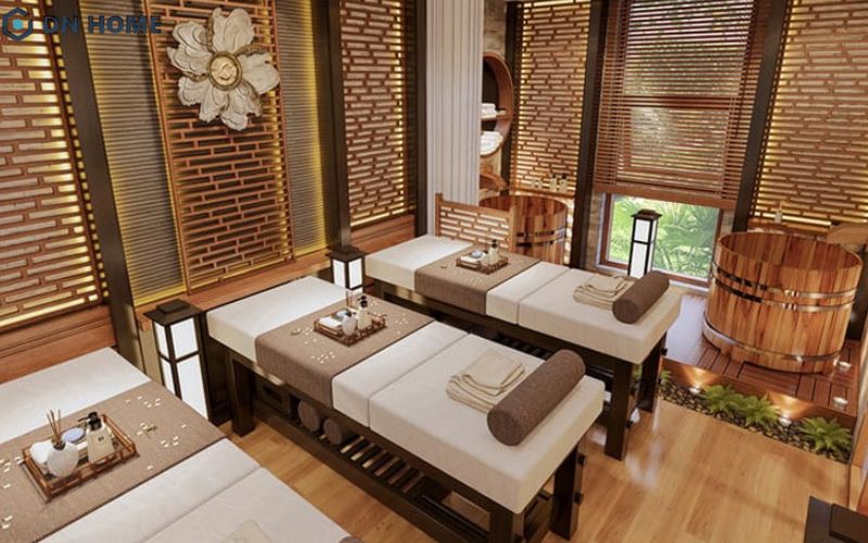 Mẫu spa cao cấp được thiết kế theo phong cách Nhật Bản tinh tế