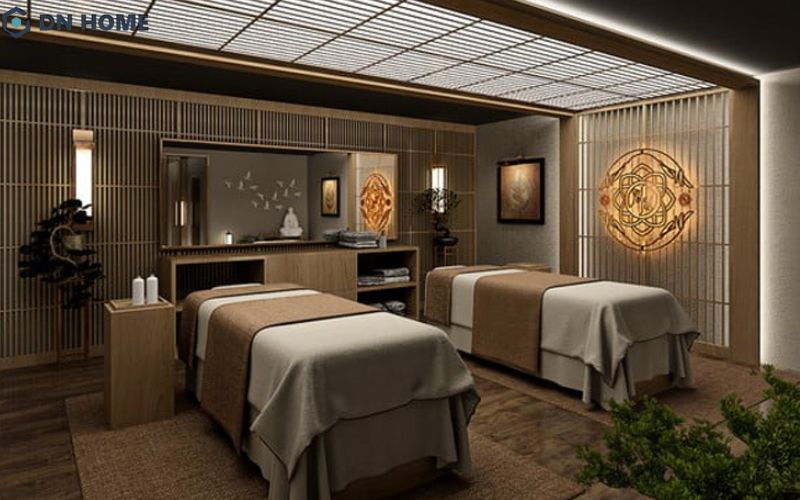 Nội thất đẳng cấp là yếu tố quan trọng trong không gian spa cao cấp