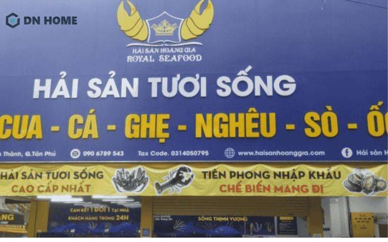 Thiết kế bảng hiệu hải sản giúp khách hàng dễ dàng nhớ thương hiệu