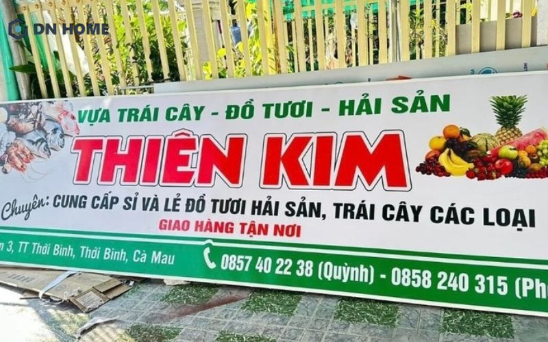 Hình ảnh hải sản được in ấn sắc nét độc đáo