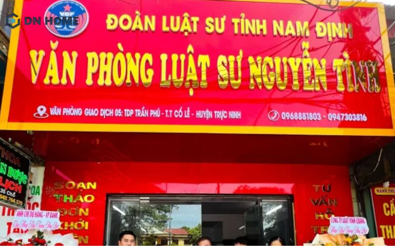 Biển hiệu văn phòng luật sư chữ nổi alu