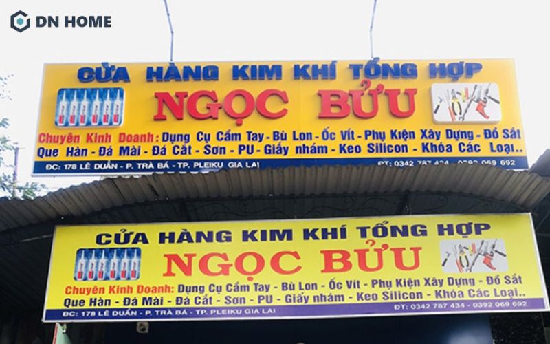 Mẫu biển mica có giá thành hợp lý, phù hợp với nhiều phân khúc ngân sách của khách hàng