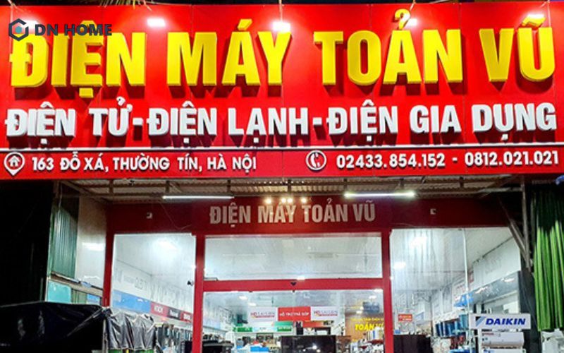 Bảng hiệu cửa hàng điện lạnh bằng alu chữ nổi mica đẹp