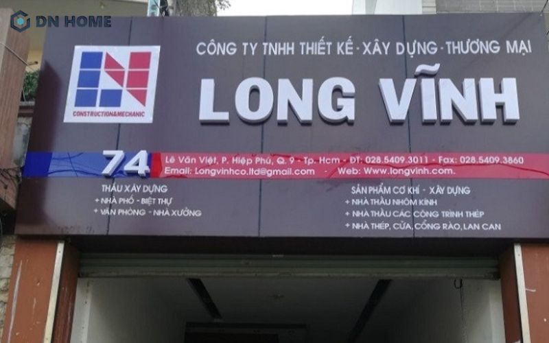 Bảng hiệu xưởng cơ khí bằng vật liệu alu in chữ nổi sang trọng, chuyên nghiệp