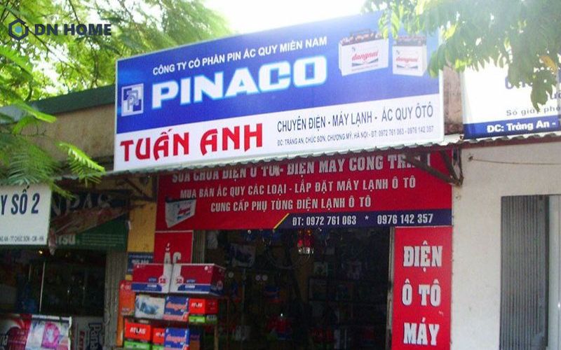 Mẫu bảng hiệu cho cửa hàng điện lạnh nhỏ
