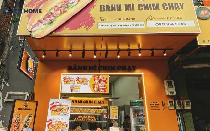Biển hiệu bánh mì với hình ảnh minh hoạ đẹp mắt, sống động