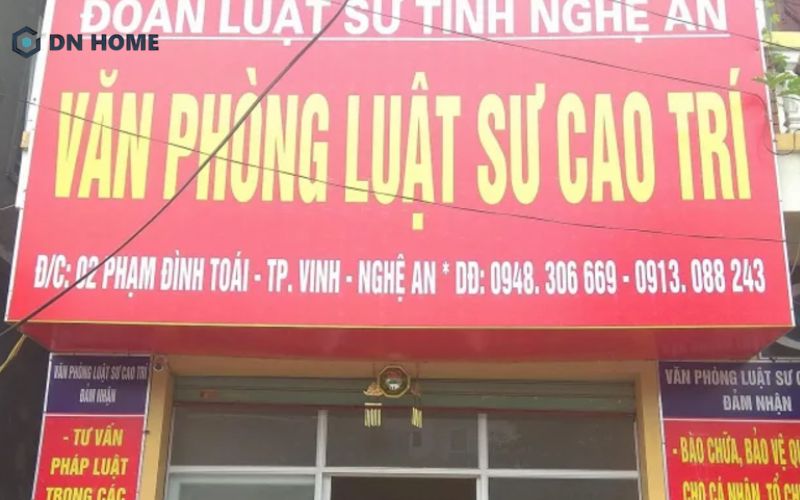 Mẫu biển hiệu quảng cáo được thiết kế đơn giản, đầy đủ thông tin