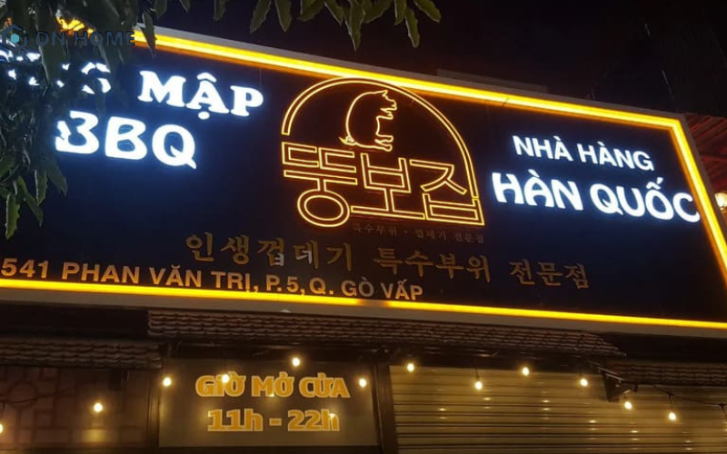 DN HOME là đơn vị thi công làm bảng hiệu đèn led uy tín