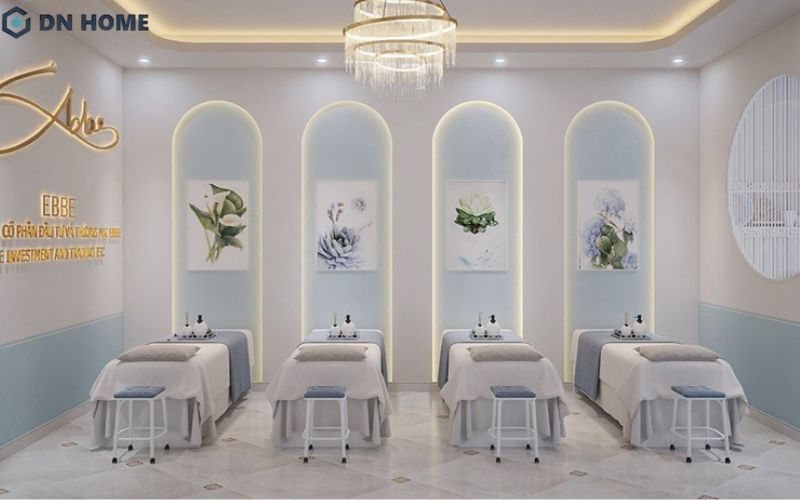 Ánh sáng là yếu tố tạo điểm nhấn cho không gian spa tại nhà