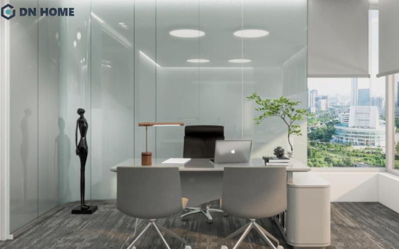 Không gian phòng giám đốc hiện đại tạo ấn tượng mạnh với đối tác