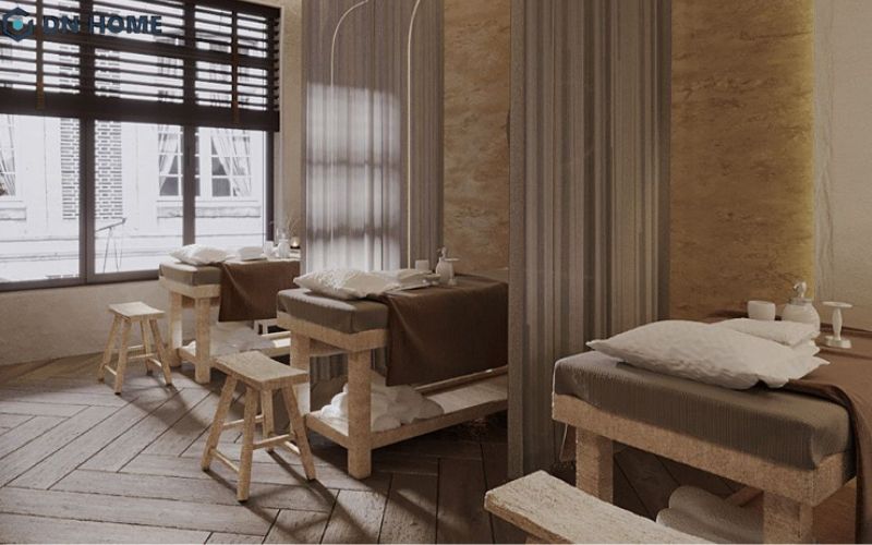 Nên thiết kế cửa sổ spa tại nhà lớn để tận dụng ánh sáng tự nhiên