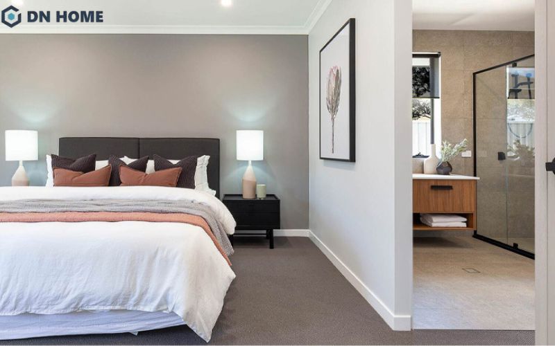 Thiết kế nhà vệ sinh trong phòng ngủ cần toois ưu diện tích lẫn chú trọng thông gió