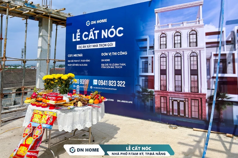 Dự án nhà phố Mr.Thái có tổng diện tích sàn lên đến 620m với quy mô 1 trệt, 3 lầu và 1 sân thượng