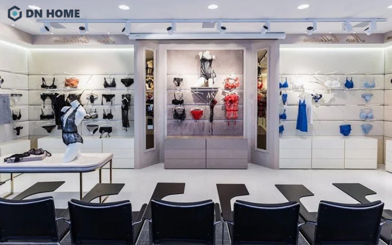 Cửa hàng cửa hàng nội thất được thiết kế theo phong cách tối giản, tối ưu diện tích