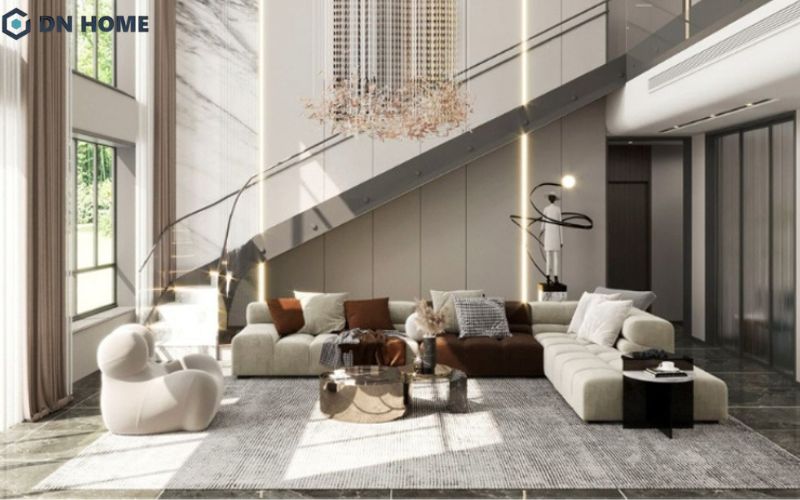 Dù phòng khách lớn hay nhỏ cũng cần có điểm nhấn để không gian không nhàm chán