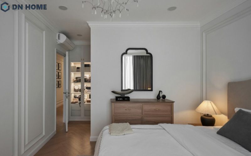 Nhất định không được đặt gương đối diện giường ngủ vì dễ tạo bất an, ảnh hưởng đến chất lượng giấc ngủ