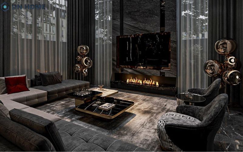 Có rất nhiều gam màu trầm tối được sử dụng trong phong cách thiết kế Dark Design, không riêng chỉ màu đen