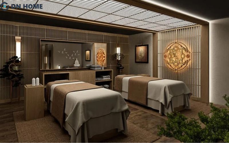 Nội thất trong spa cần được bố trí khoa học để tối ưu diện tích và thể hiện sự chuyên nghiệp