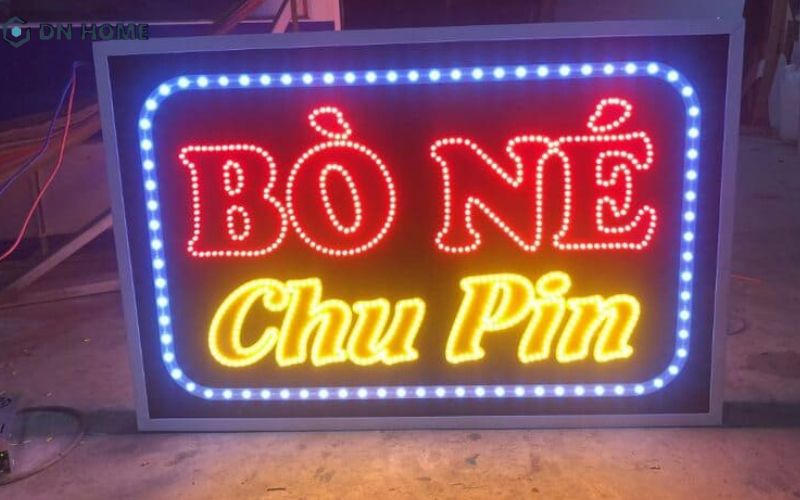 Biển hiệu đèn led vẫy tạo ấn tượng với khách hàng