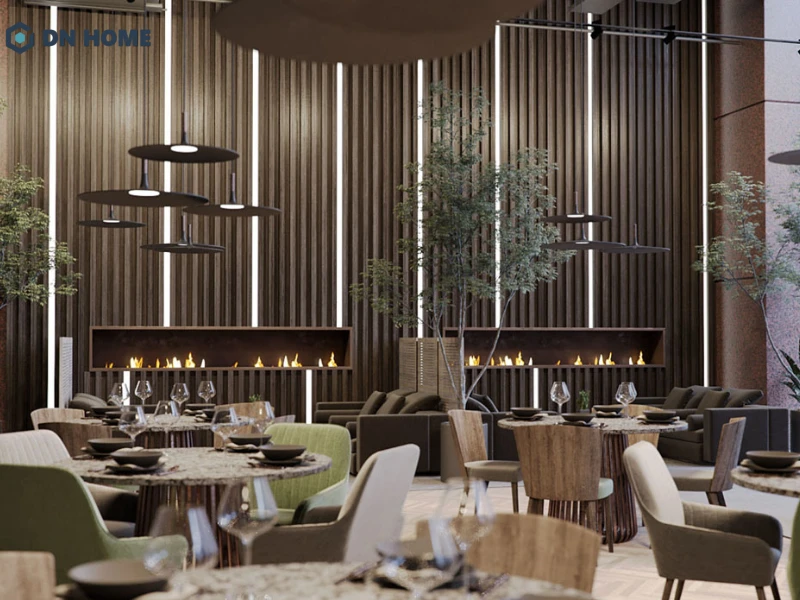 Thiết kế nội thất nhà hàng khách sạn 4 sao góp phần tăng giá trị dịch vụ và hình ảnh chuyên nghiệp cho khách sạn