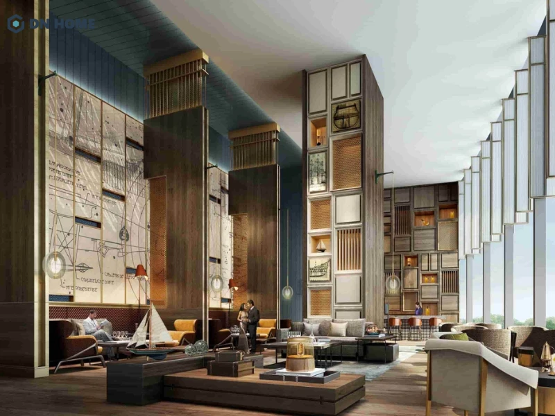 Trang trí thêm hệ thống đèn chiếu sáng cùng các trang thiết bị như bàn ghế nghỉ ngơi, không gian phòng chờ rộng rãi cho du khách