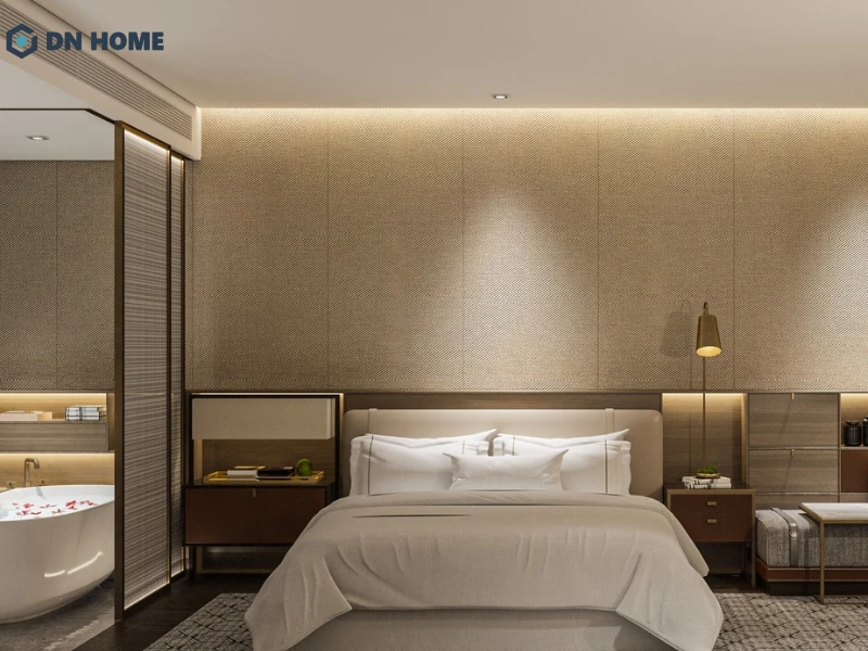 Phòng đơn khách sạn 4 sao được thiết kế gọn gàng, đầy đủ tiện nghi, phù hợp với khách lưu trú cá nhân