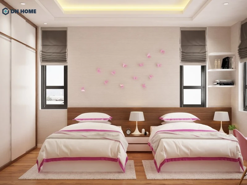 Thiết kế đảm bảo sự cân đối giữa không gian sinh hoạt và nghỉ ngơi