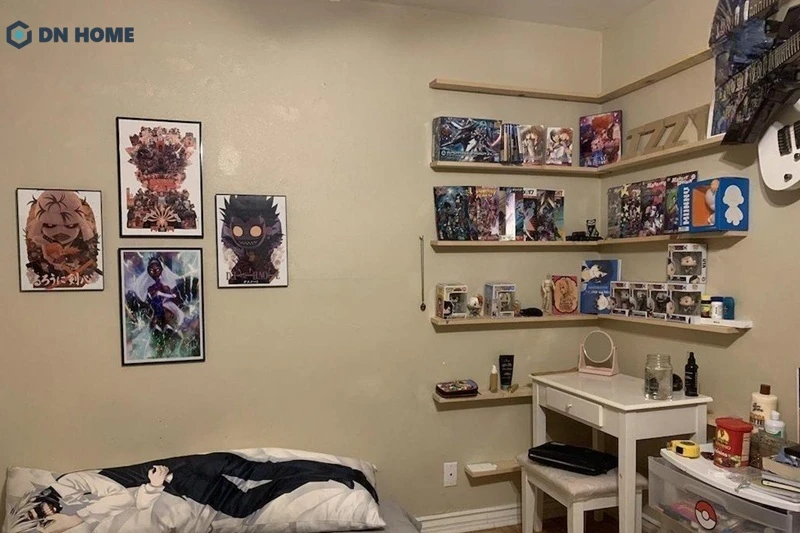 Những phụ kiện trang trí được sắp xếp hợp lý