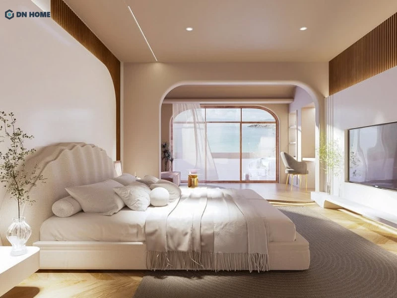 Không gian khách sạn 4 sao phong cách hiện đại mang lại cảm giác thoải mái và dễ sử dụng