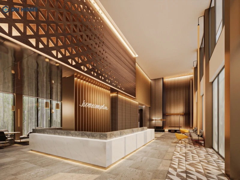 Ánh sáng được bố trí hợp lý giúp không gian sáng sủa, ấm cúng