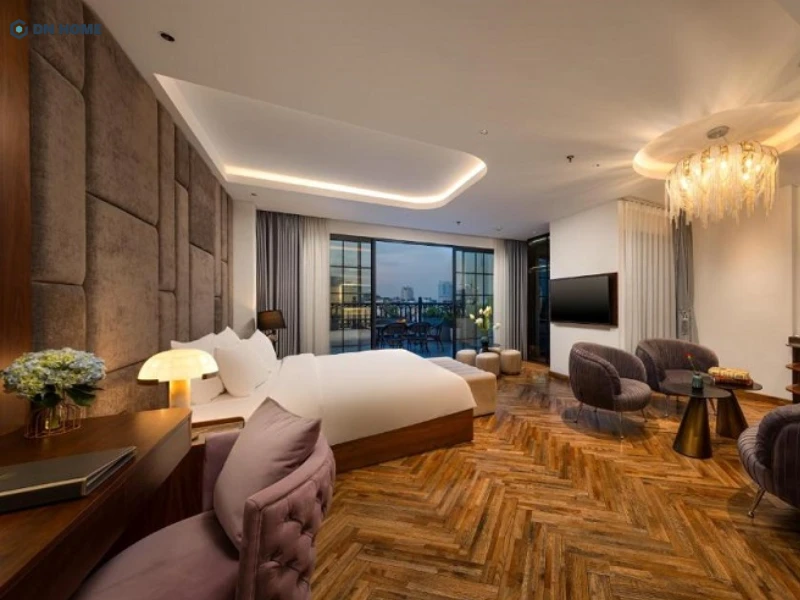 Thiết kế phòng ngủ chú trọng sự yên tĩnh, riêng tư và tiện nghi cho khách lưu trú