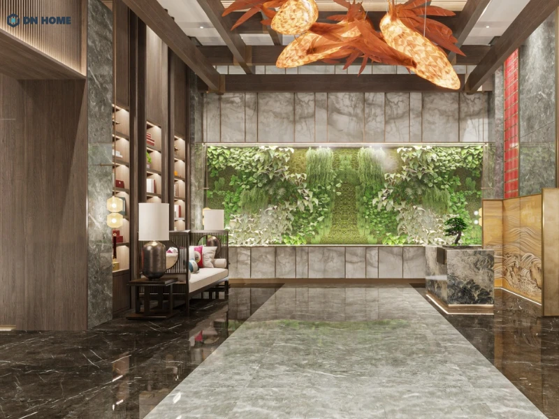 Không gian hài hòa về phong thủy giúp tạo cảm giác dễ chịu cho khách lưu trú